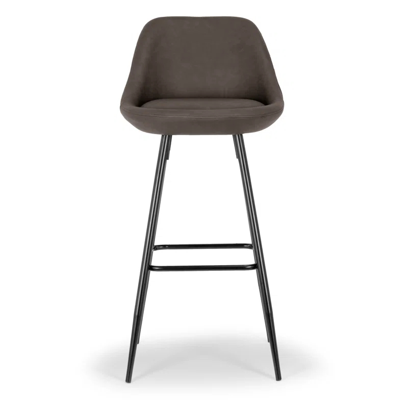 Ivy Bronx Lumsden Upholstered Counter Stool with Metal Frame (Set of 2)