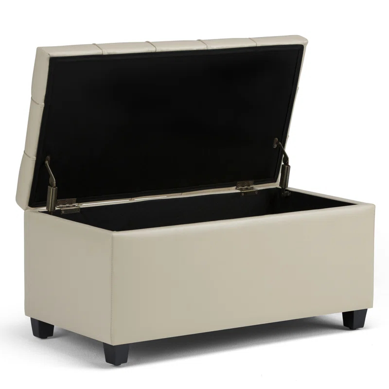 Sienna Faux Leather Ottoman