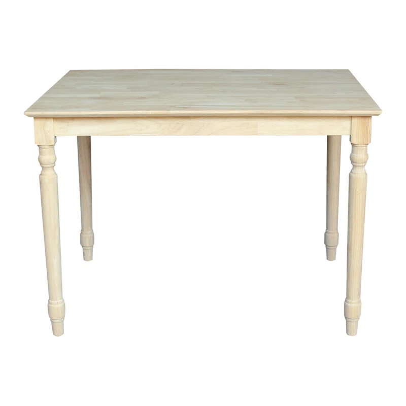 International Concepts Turned Solid Wood Top Dining Table