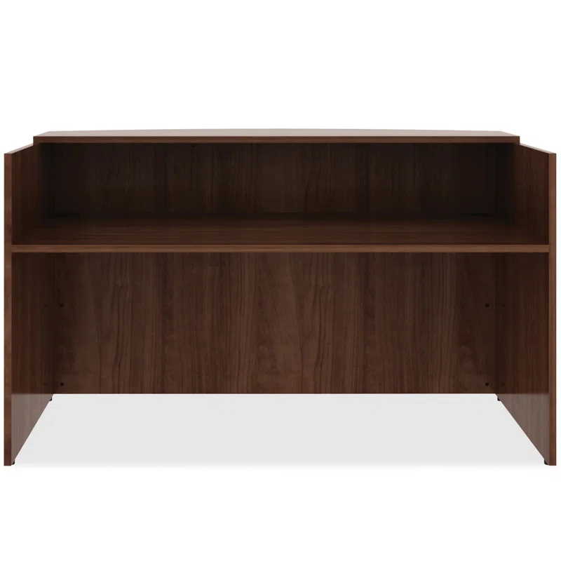 Lorell Essentials Series Rectangle Synthetic Laminate Reception Desk