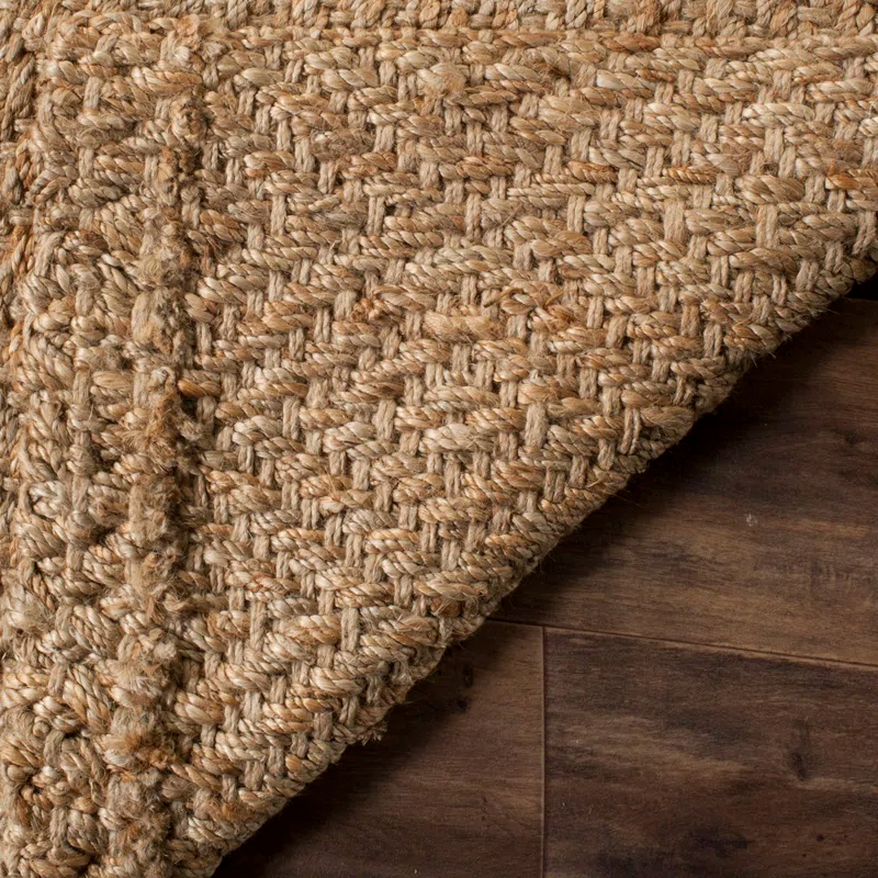 Erroll Pollux Handmade Flatweave Jute/Sisal Area Rug in Brown