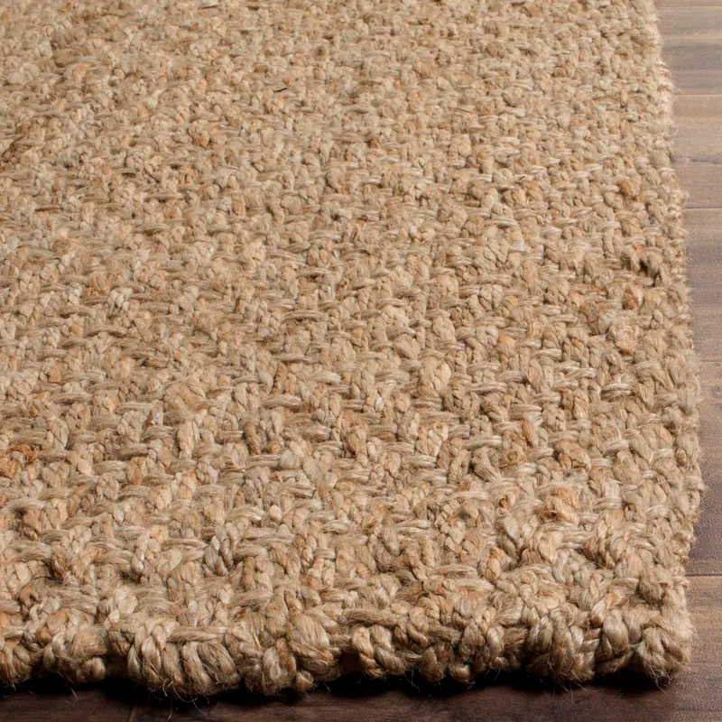 Erroll Pollux Handmade Flatweave Jute/Sisal Area Rug in Brown