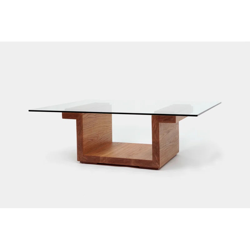 SQG Pedestal Coffee Table with Storage