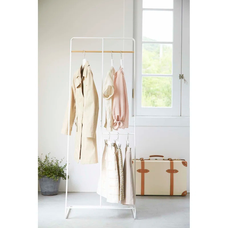 Yamazaki Home 2-Level Coat Rack, Steel