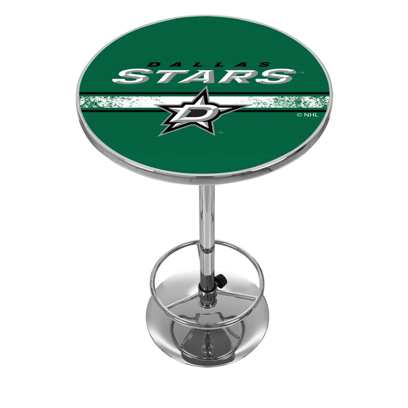 Trademark Global NHL Round Metal Base Dining Table