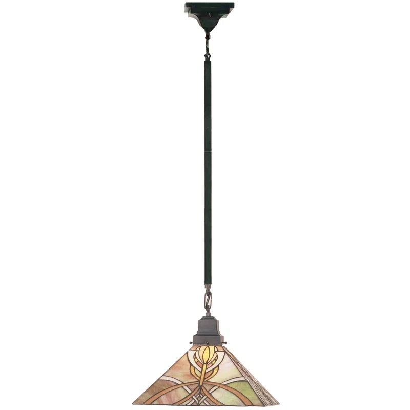 Meyda Tiffany & Stained Glass 1 - Light Mahogany Bronze Single Pendant