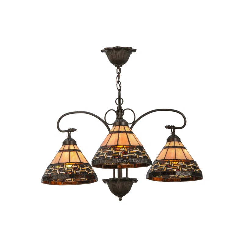 Meyda Tiffany & Stained Glass 3 - Light Classic / Traditional Chandelier