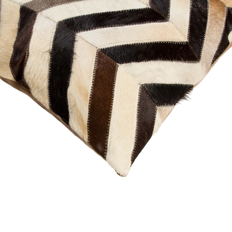 Natural Rugs Animal Print Leather/Suede Throw Pillow (Set of 2)