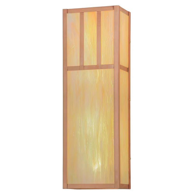 Double Bar Mission Flush Mounted Sconce