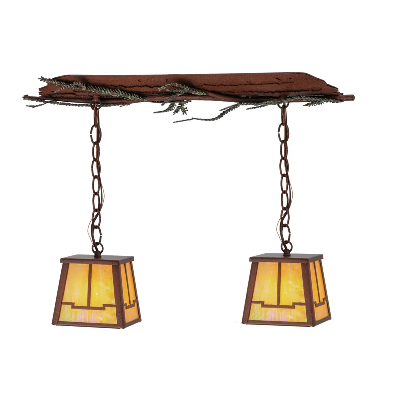 2 - Light Rust Kitchen Island Pendant