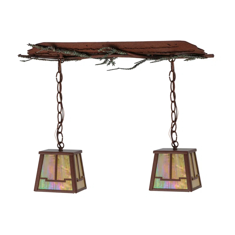 2 - Light Rust Kitchen Island Pendant
