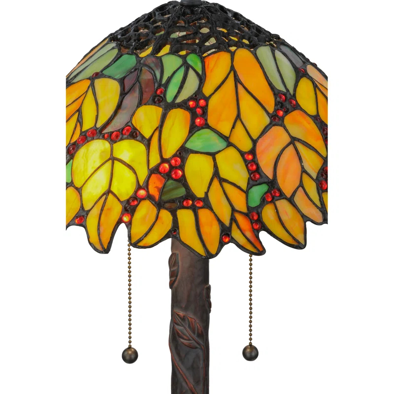 Meyda Tiffany 139603 Lighting, 24.5" Height, Finish: Verdigris,Mahogany Bronze