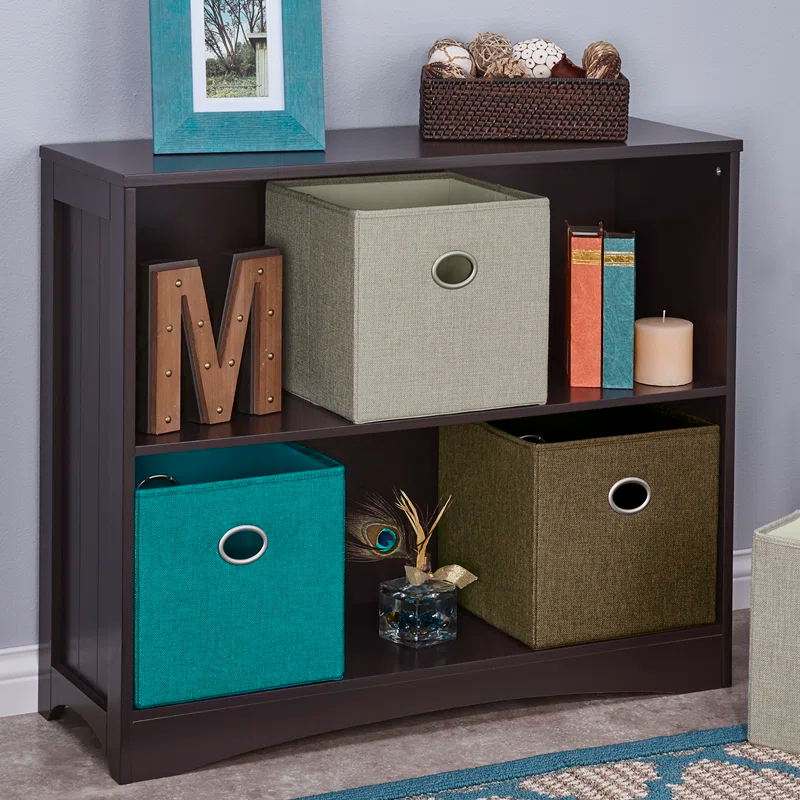 RiverRidge Kids Playroom Horizontal Toy Organizer Bookshelf with Open Storage Shelves