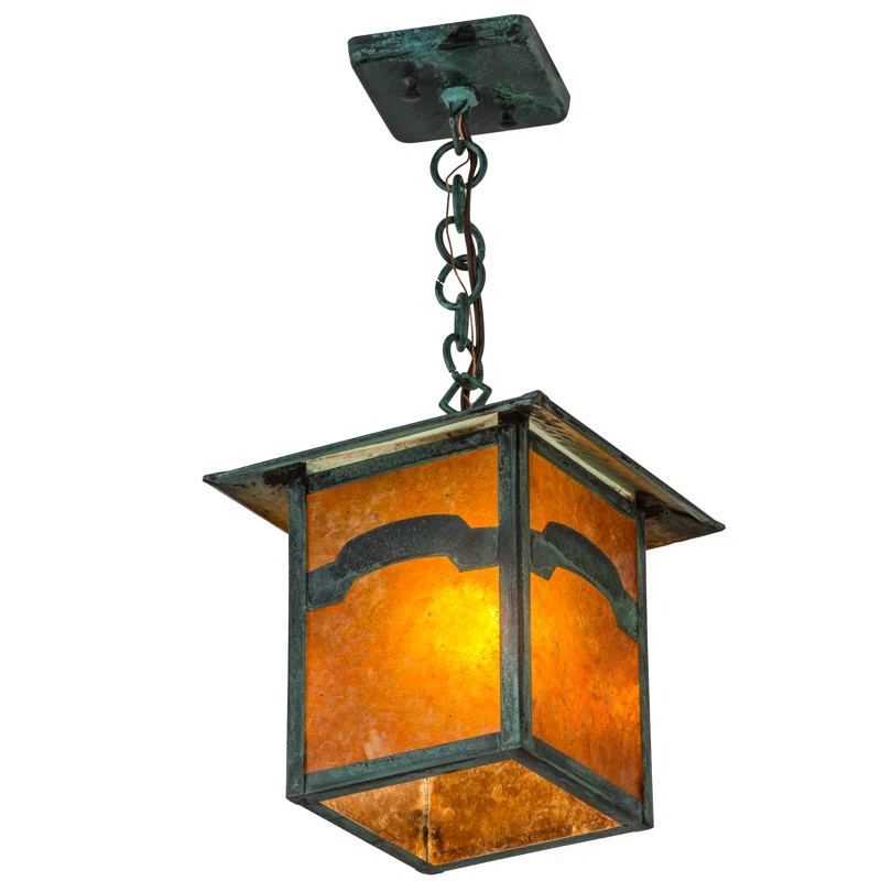 Seneca 1 - Light Verdigris Lantern Pendant
