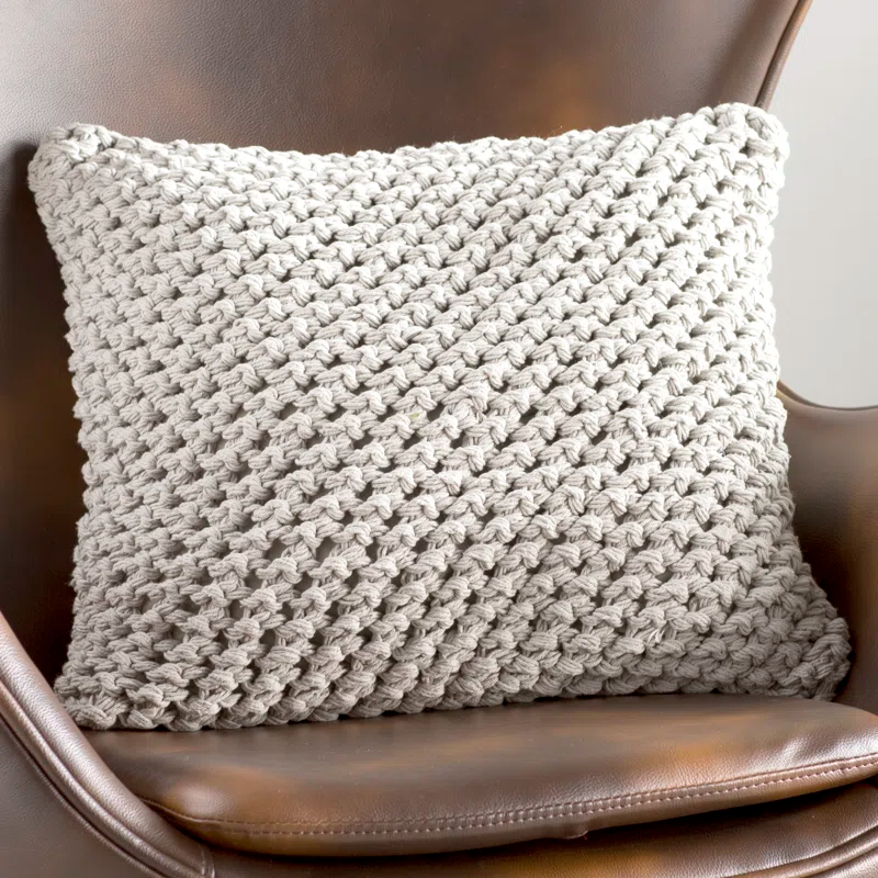 Sheridan Knitted Cotton Throw Pillow
