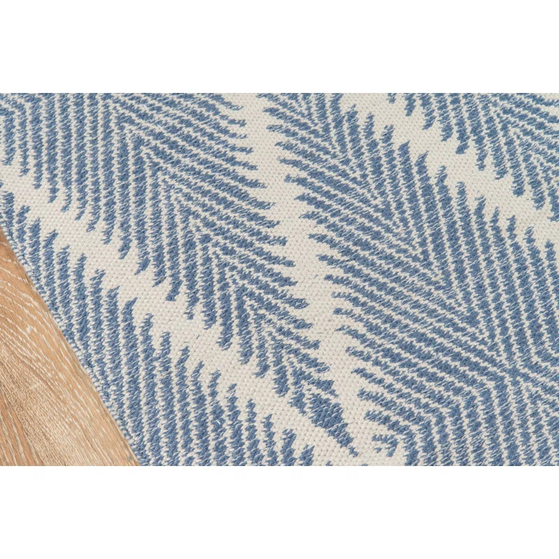River Geometric Handmade Flatweave Area Rug