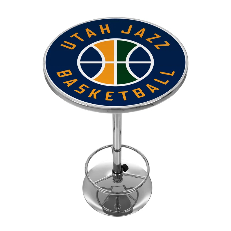 Trademark Global NBA Logo Bar Table with Footrest | Wayfair