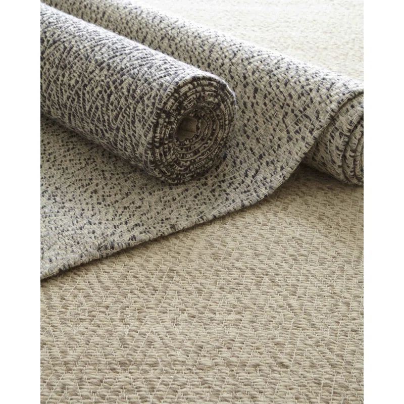 Woven Earth Wool Geometric Rug