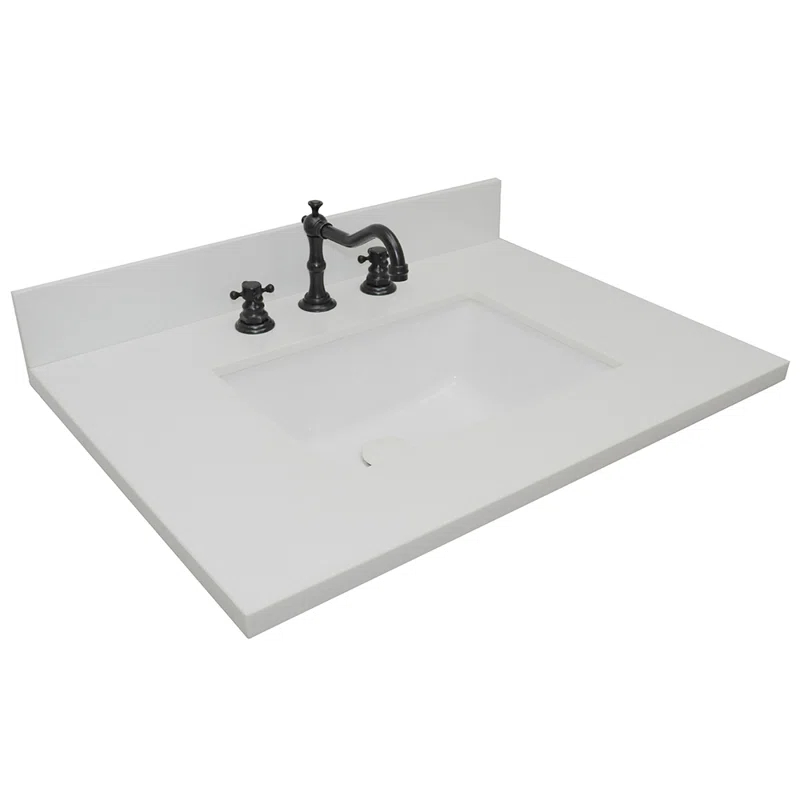 Bellaterra Home 31'' Composite Single Bathroom Vanity Top with Sink
