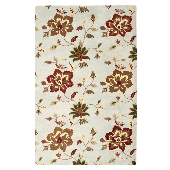 World Menagerie Arber Hand Tufted Wool Floral / Flower Rug