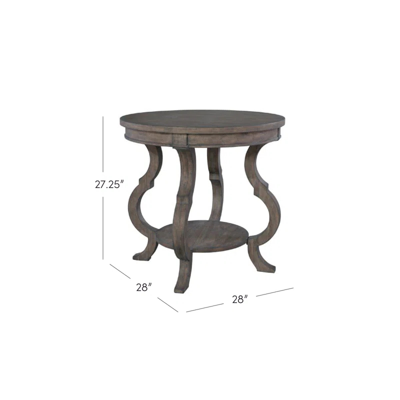 Hekman Round Lamp Table With Shaped Legs 23506 Lincoln Park