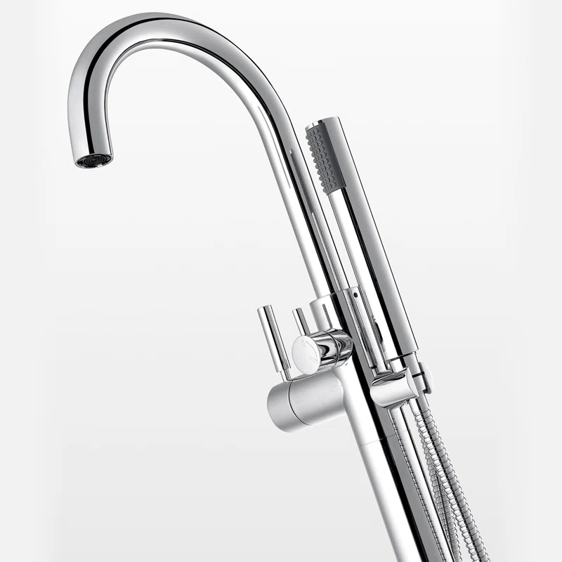 1 Handle Floor Tub Filler with Diverter