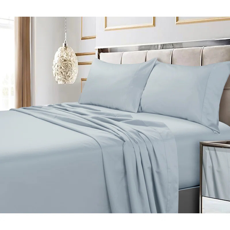 Tribeca Living 600 Thread Count 100% Cotton Extra Deep Pocket Sheet Set
