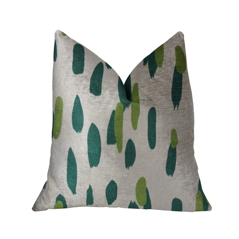 Plutus Brands Bosky Willow Dots Indoor/Outdoor Reversible Throw Pillow