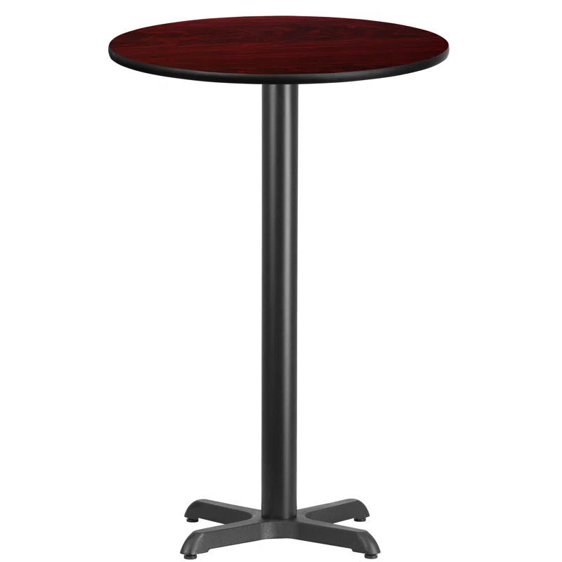 Flash Furniture Carrus Round Laminate Table Top with Height Table Base