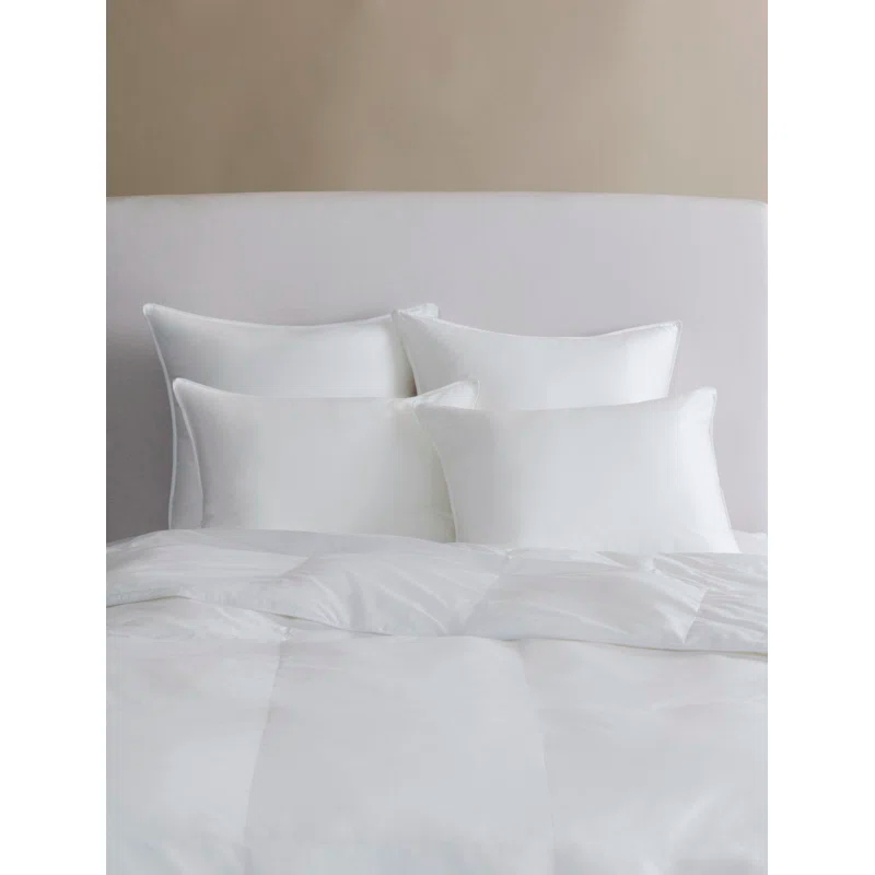 King White Cotton Sateen Down Alternative Comforter