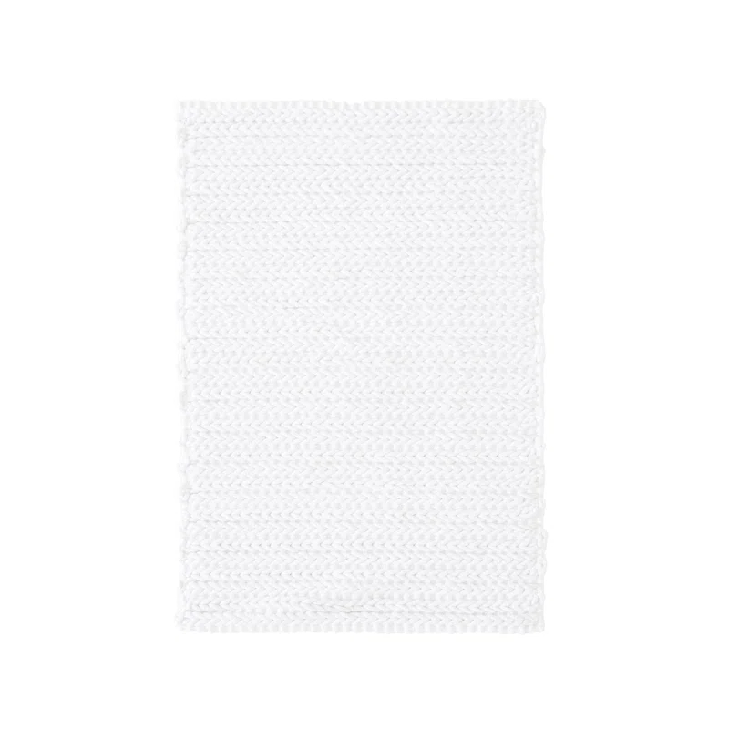 Lasso 100% Cotton Chenille Chain Stitch Non-Slip Bath Rug