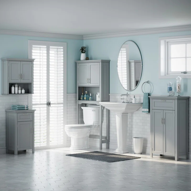RiverRidge Home RiverRidge Somerset Over the Toilet Bathroom Spacesaver Wall Medicine Storage Cabinet with Adjustable Shelf