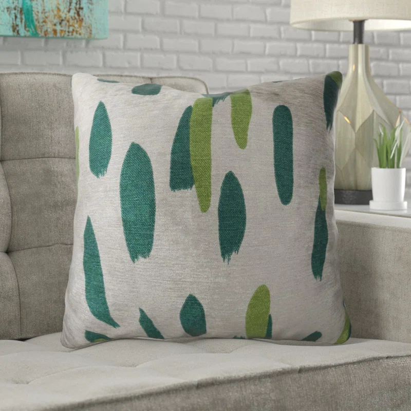 Plutus Brands Bosky Willow Dots Indoor/Outdoor Reversible Throw Pillow