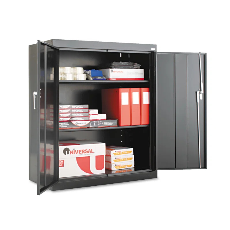 Alera® Assembled 42" High, 2 Shelf Storage Cabinet
