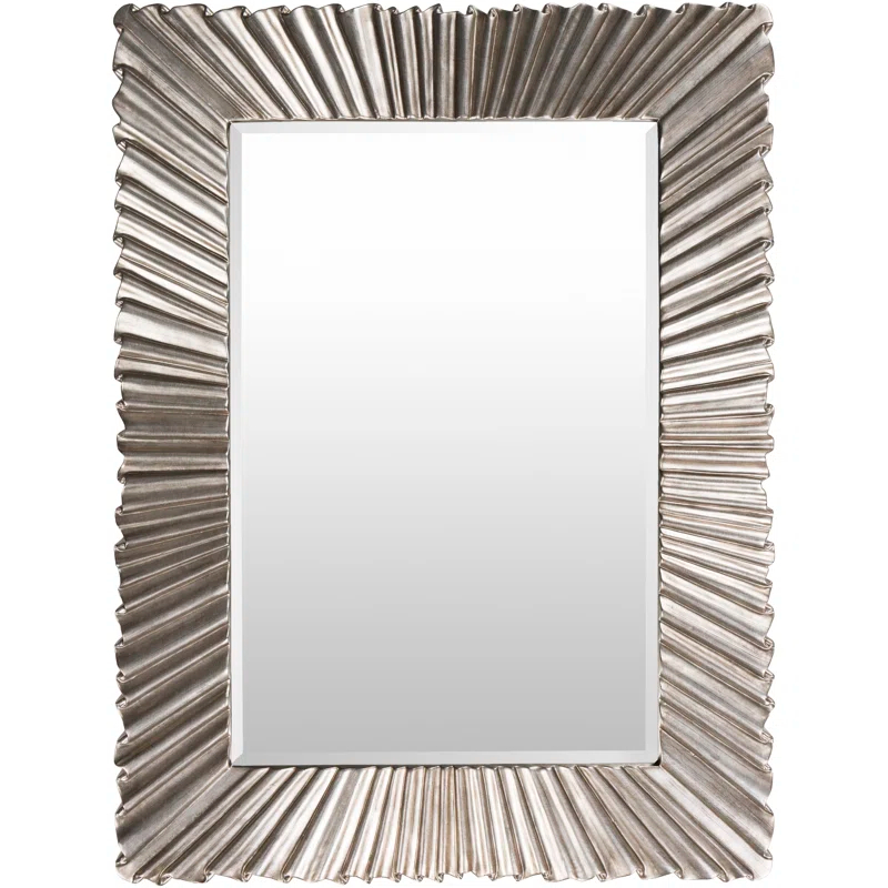 Rectangular Silver Polyurethane Wall Mirror