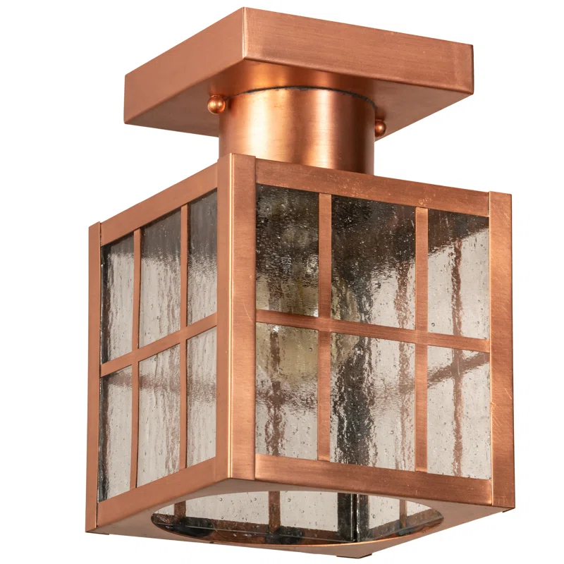 Glass Semi Flush Mount
