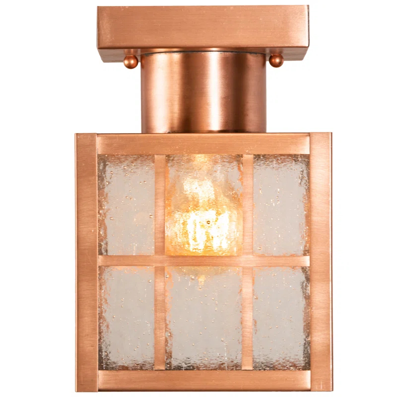 Glass Semi Flush Mount