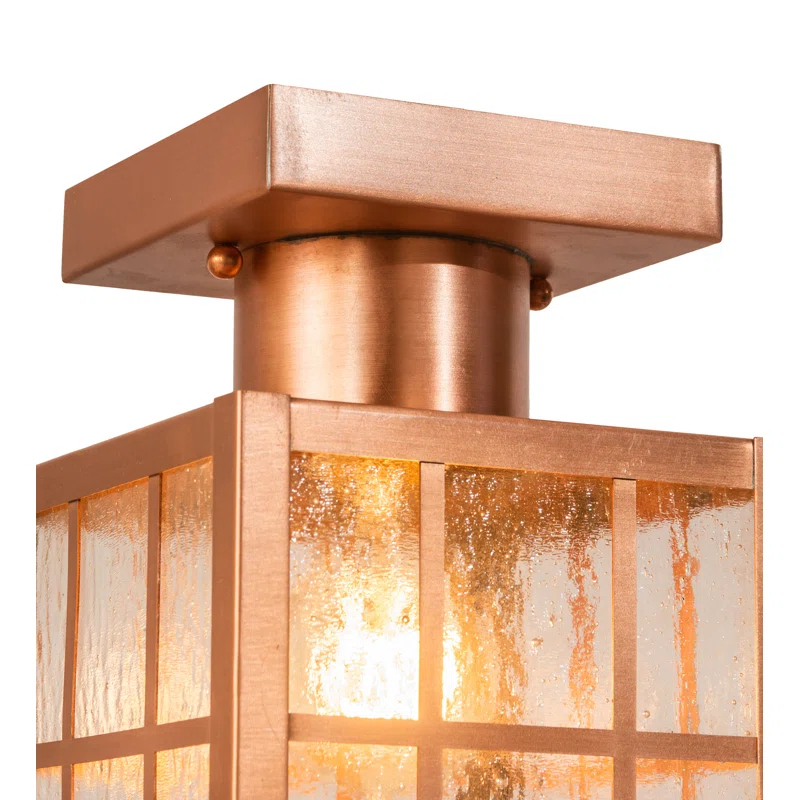 Glass Semi Flush Mount