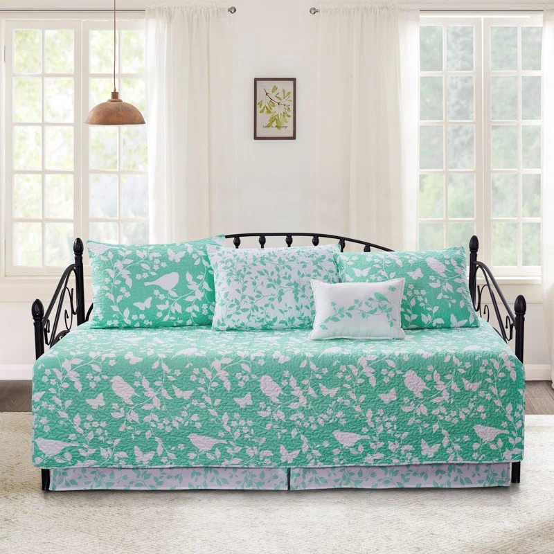 Home Soft Things 6 Piece Birdsong Daybed Bedspread Set