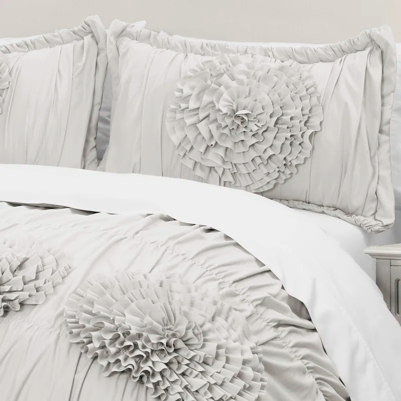 Lush Decor Serena Microfiber Traditional Comforter Set