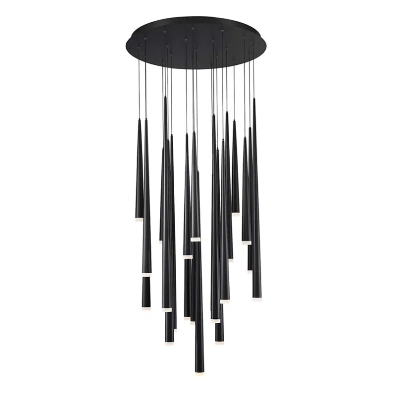 Cascade 21 - Light Polished Nickel LED Cluster Pendant