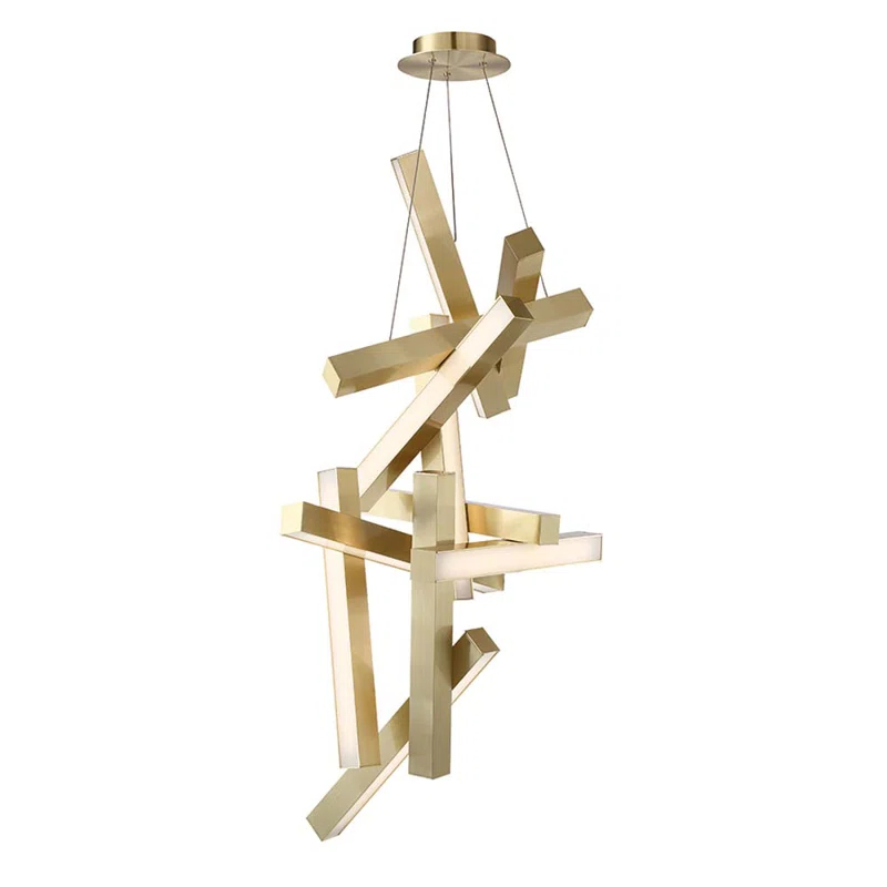 Modern Forms Chaos 12 - Light Dimmable Sputnik Modern Linear Chandelier