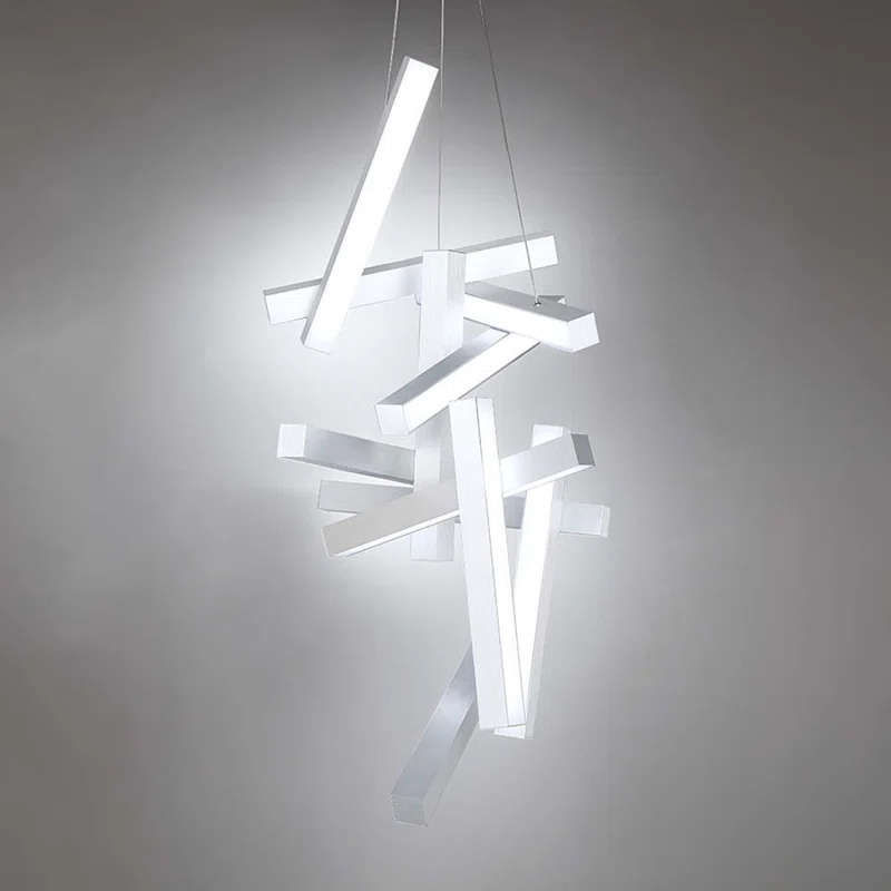 Chaos 12 - Light Dimmable Sputnik Modern Linear Chandelier