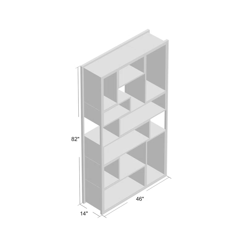 Bauhaus Geometric Bookcase
