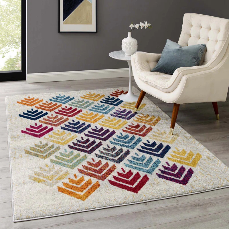 Modway Modway Entourage Florin Abstract Floral Area Rug