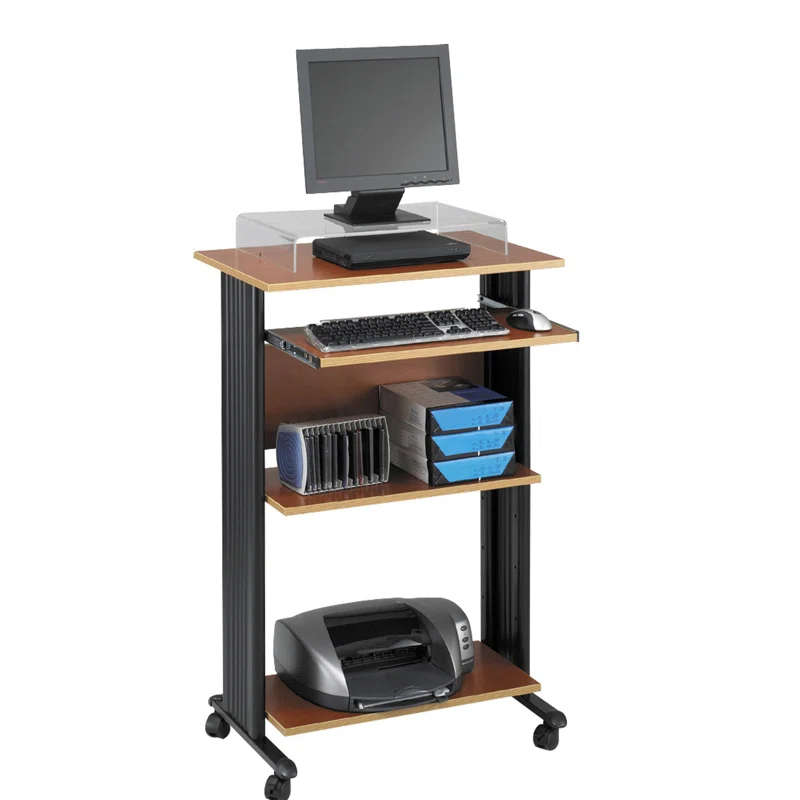 Safco Products Company MUV Fixed Stand-Up Workstation AV Cart & Reviews | Wayfair