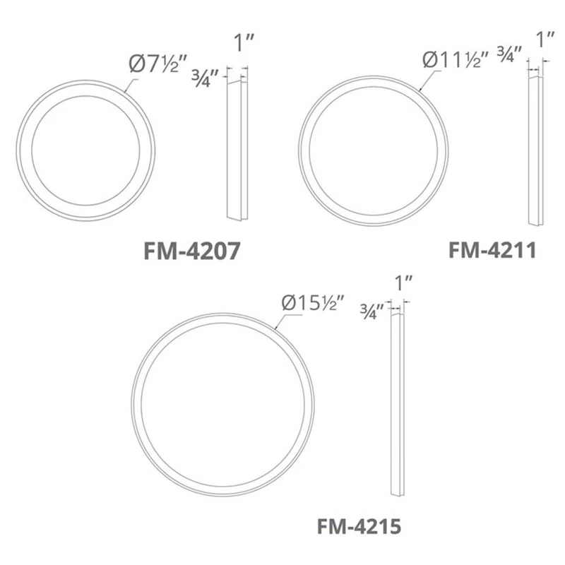 Argo Dimmable LED Flush Mount