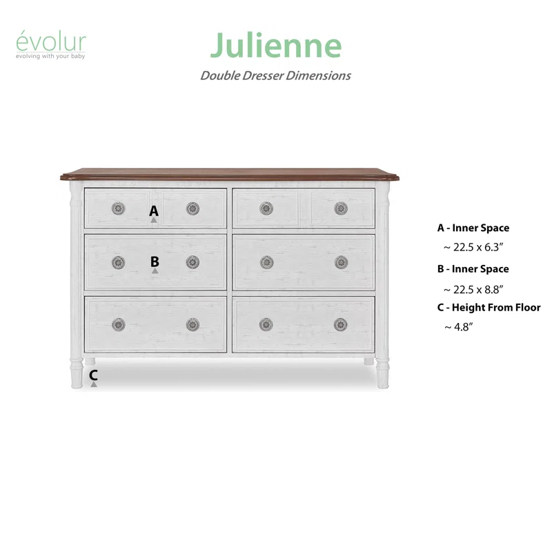 Julienne Kids 6 - Drawer Dresser