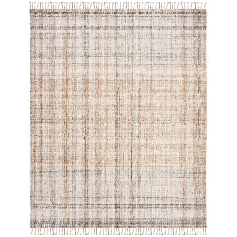Lauren Ralph Lauren Jahi Lauren Ralph Lauren Hand Loomed 80% Pet Yarn, 20% Cotton Plaid Rug