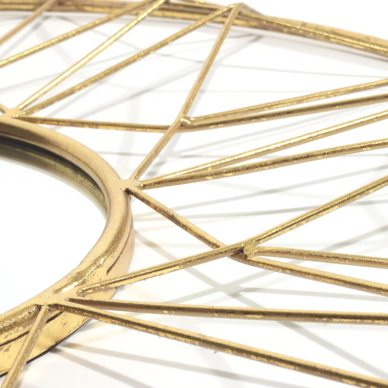 Gild Design House Hana Metal Mirror - Gold - A/N